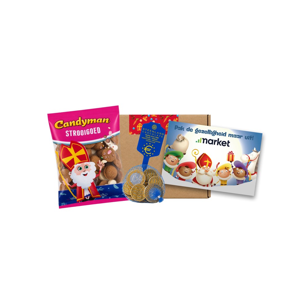 Sinterklaas brievenbusdoosje A6-5 | Strooisnoepje met Munten