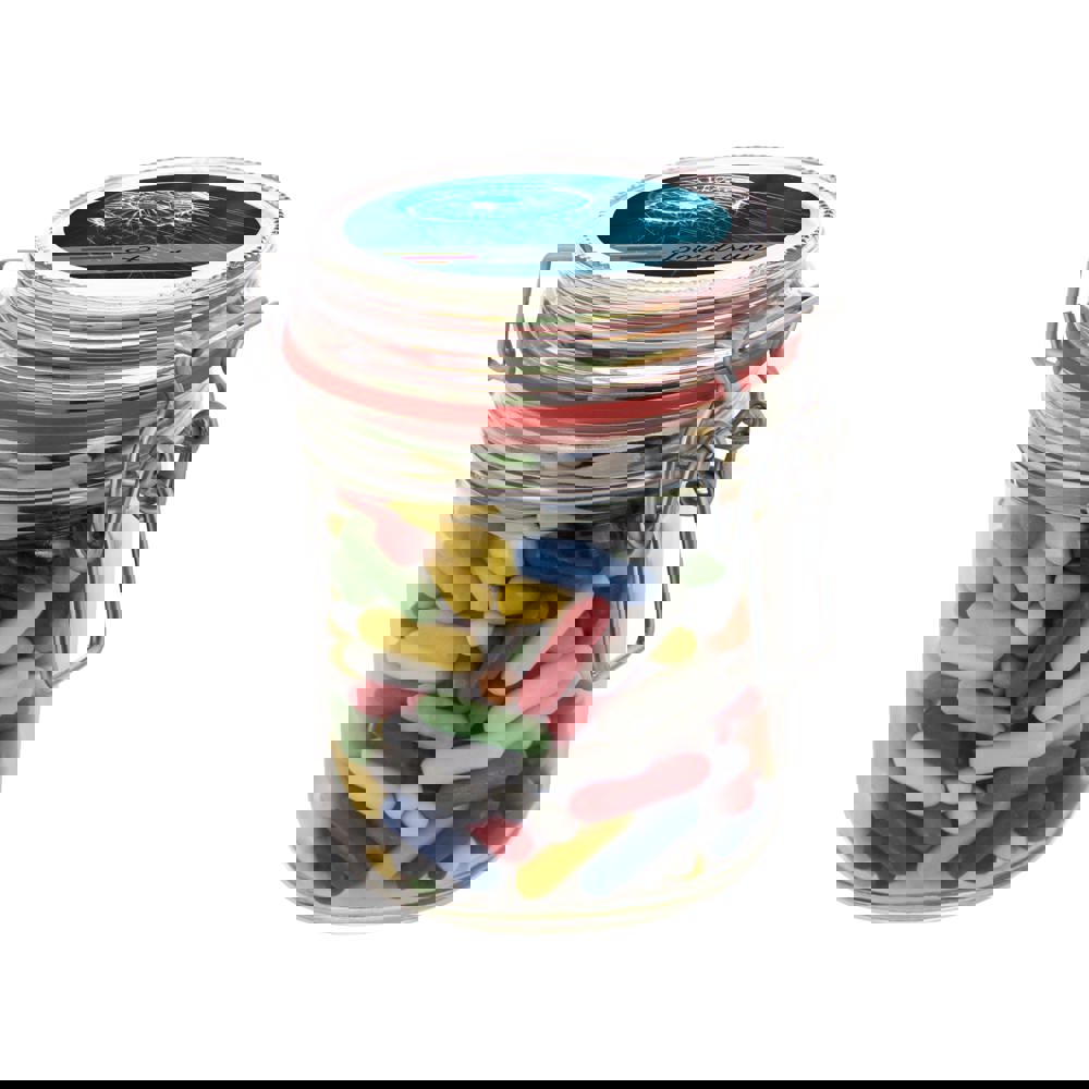 Weckpotje 0,4 liter, gevuld met snoep