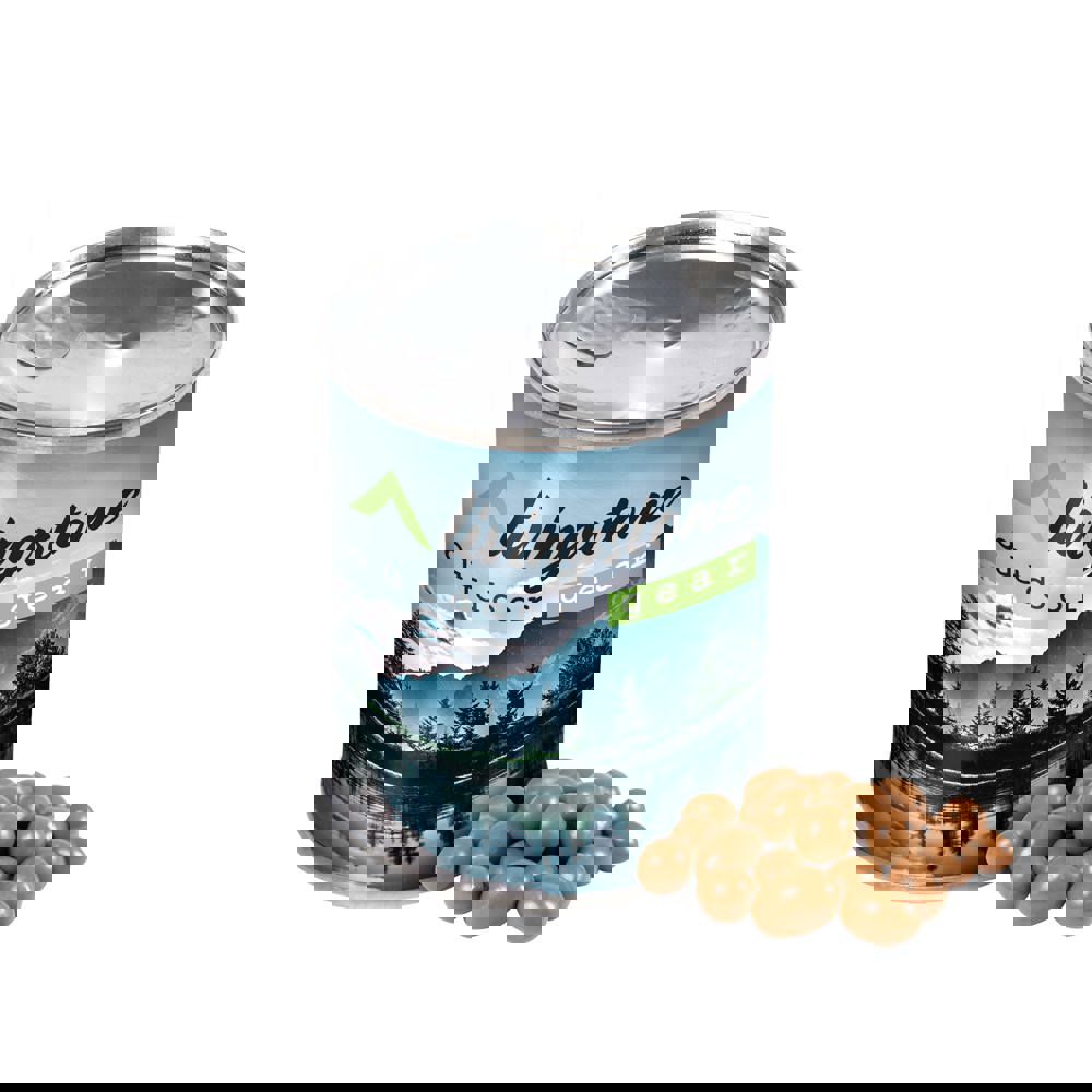 Blikje met choco pinda's