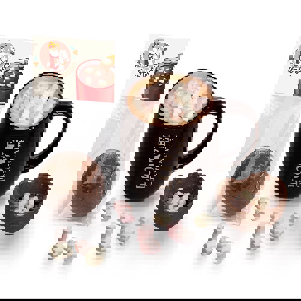 Warme chocolademelk-bal