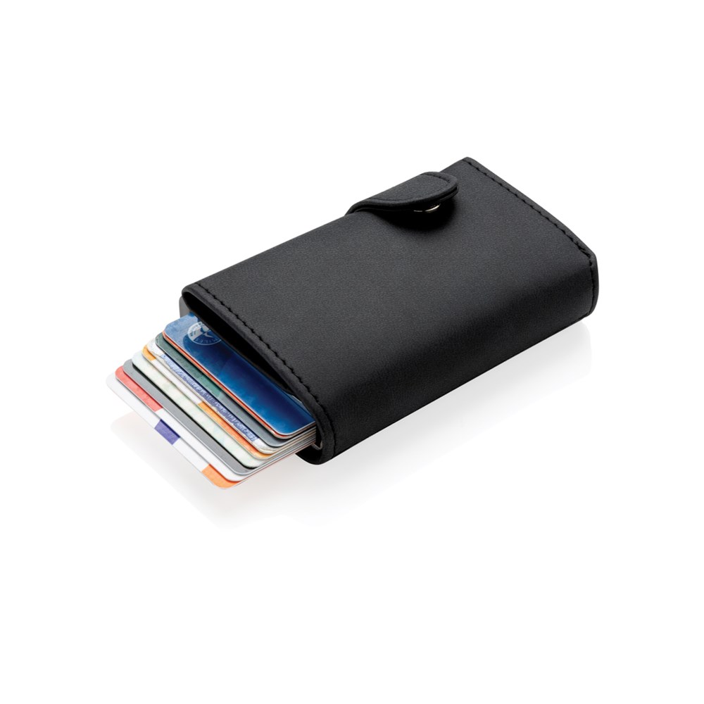 Standaard aluminium RFID kaarthouder met PU portemonnee
