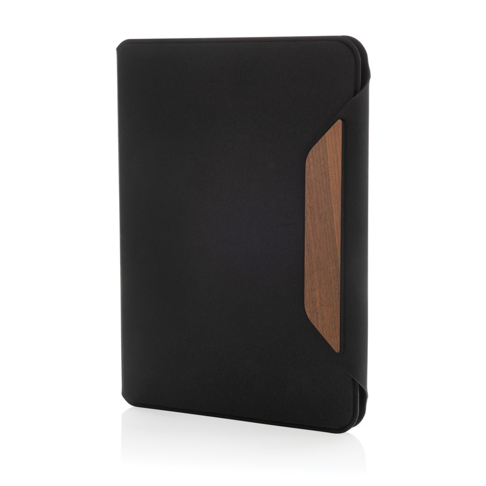 Teri AWARE™ RPET en walnoot A5-portfolio