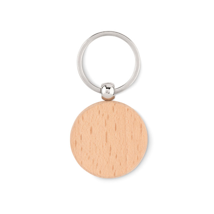 TOTY WOOD - Houten sleutelhanger rond