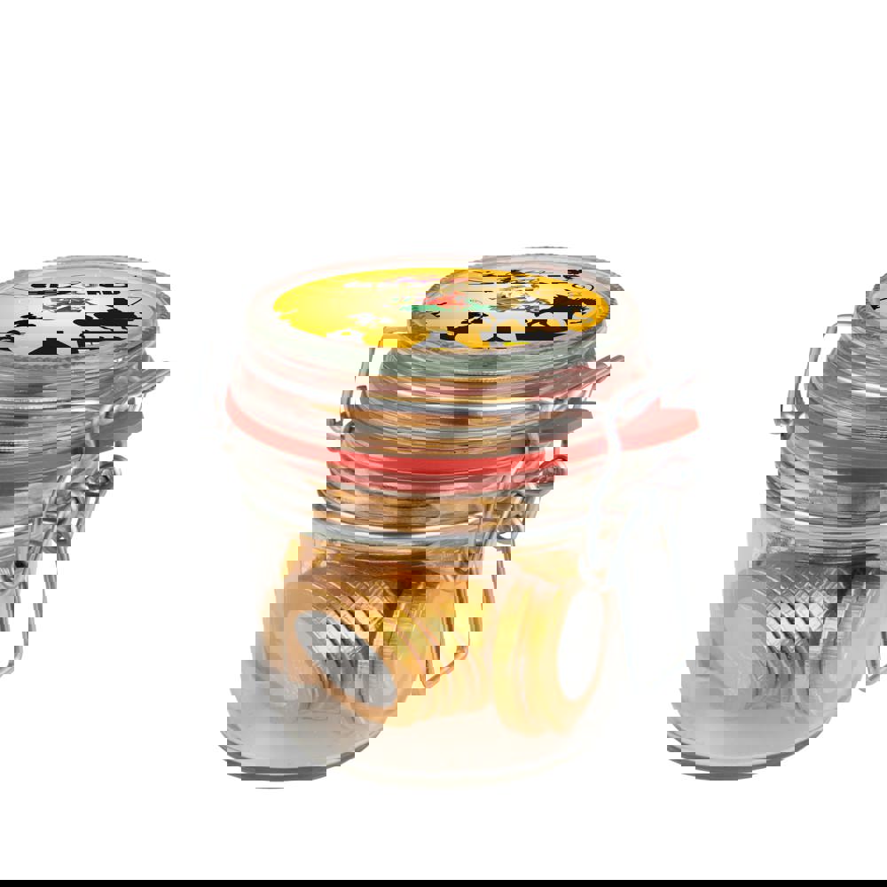 Weckpotje 0,25 liter, gevuld met snoep