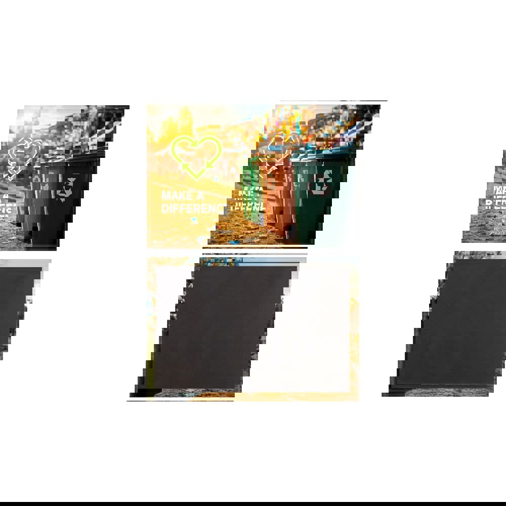 Metalen button, rechthoekig 78x53 mm, achterkant met magneet