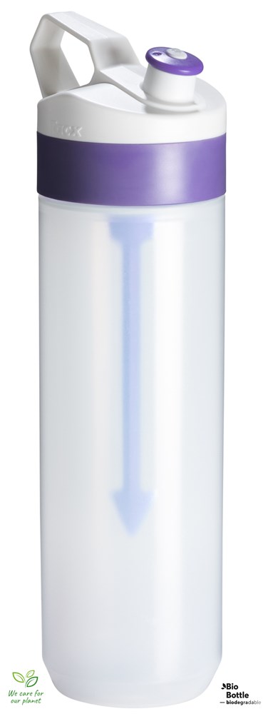 Fuse BIO 450ml, Transparant - Wit, Lila Dop