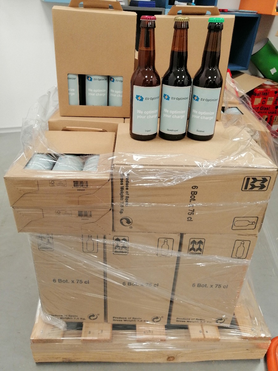 Jouw logo op het etiket van bierflesjes