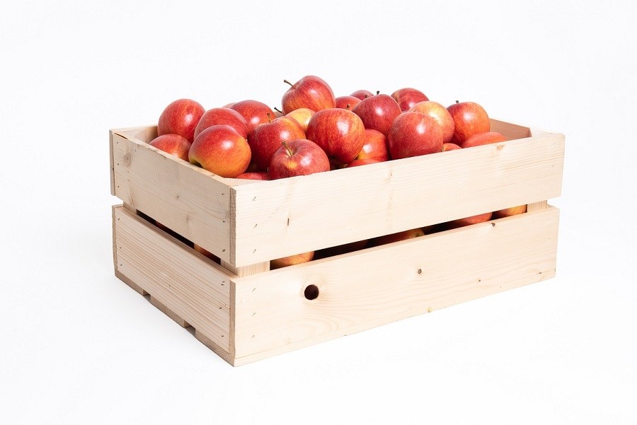 Fruitkist groot incl. 100 appels met logo