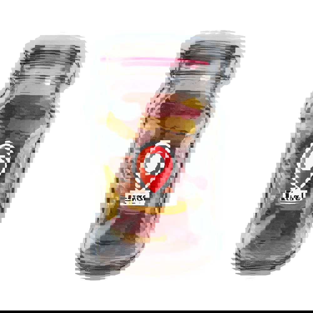 Mailing "weckpot" midi gevuld met snoep