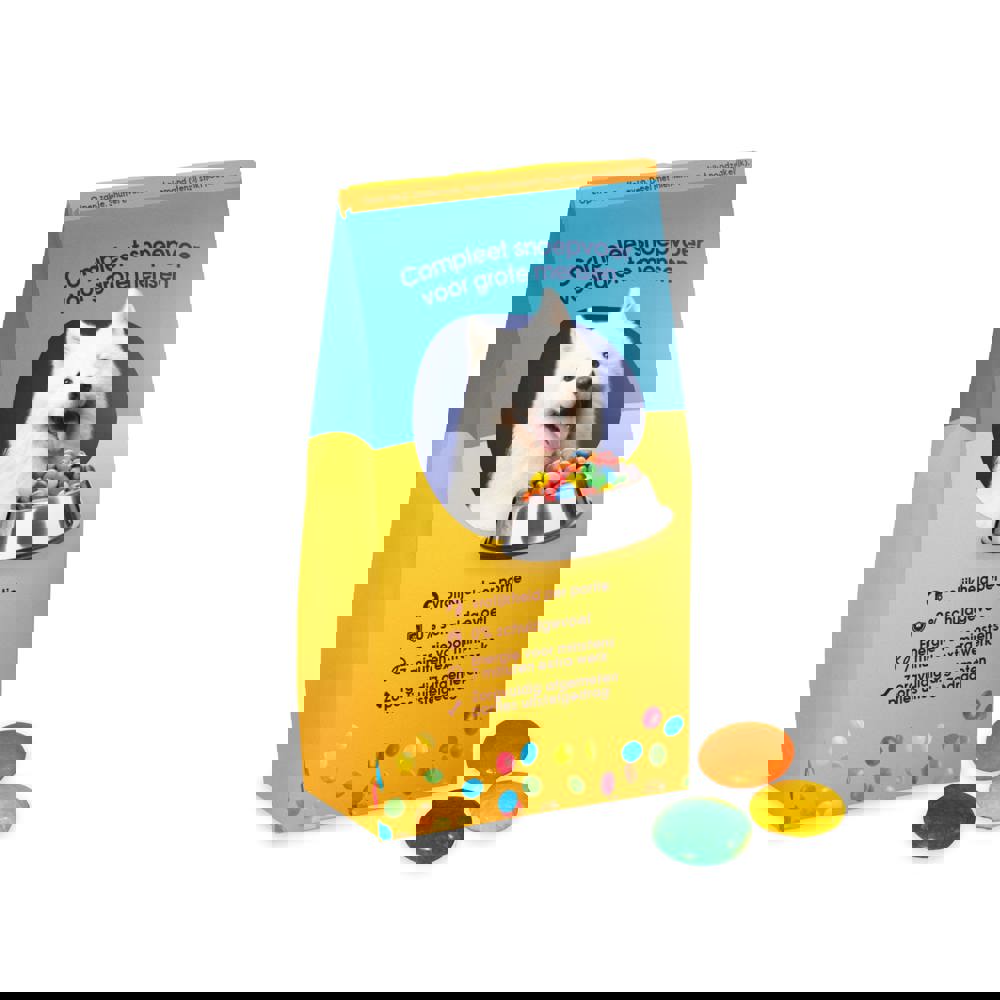 Voerzakje met mini choco's