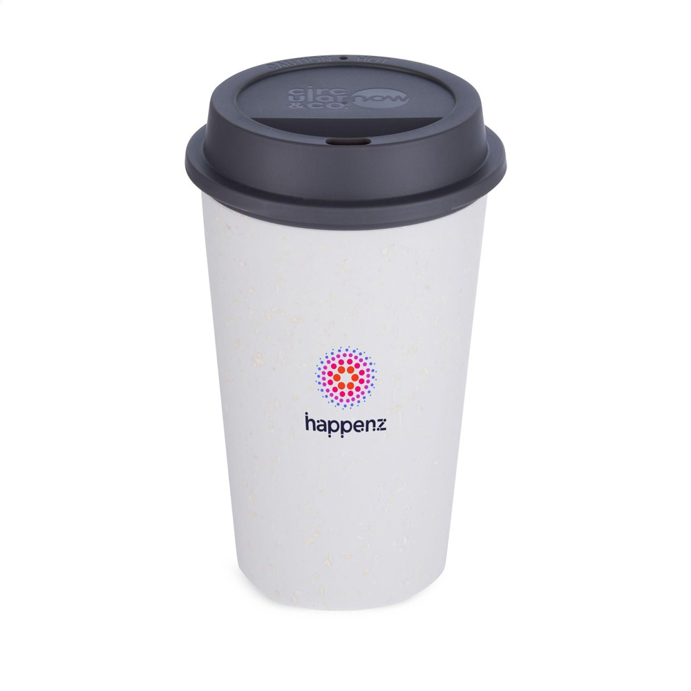 Circular&Co Recycled Now Cup Black Lid 340 ml koffiebeker