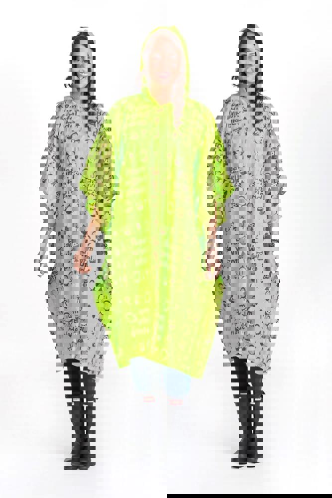 ECO poncho | Bedrukking hele oppervlakte