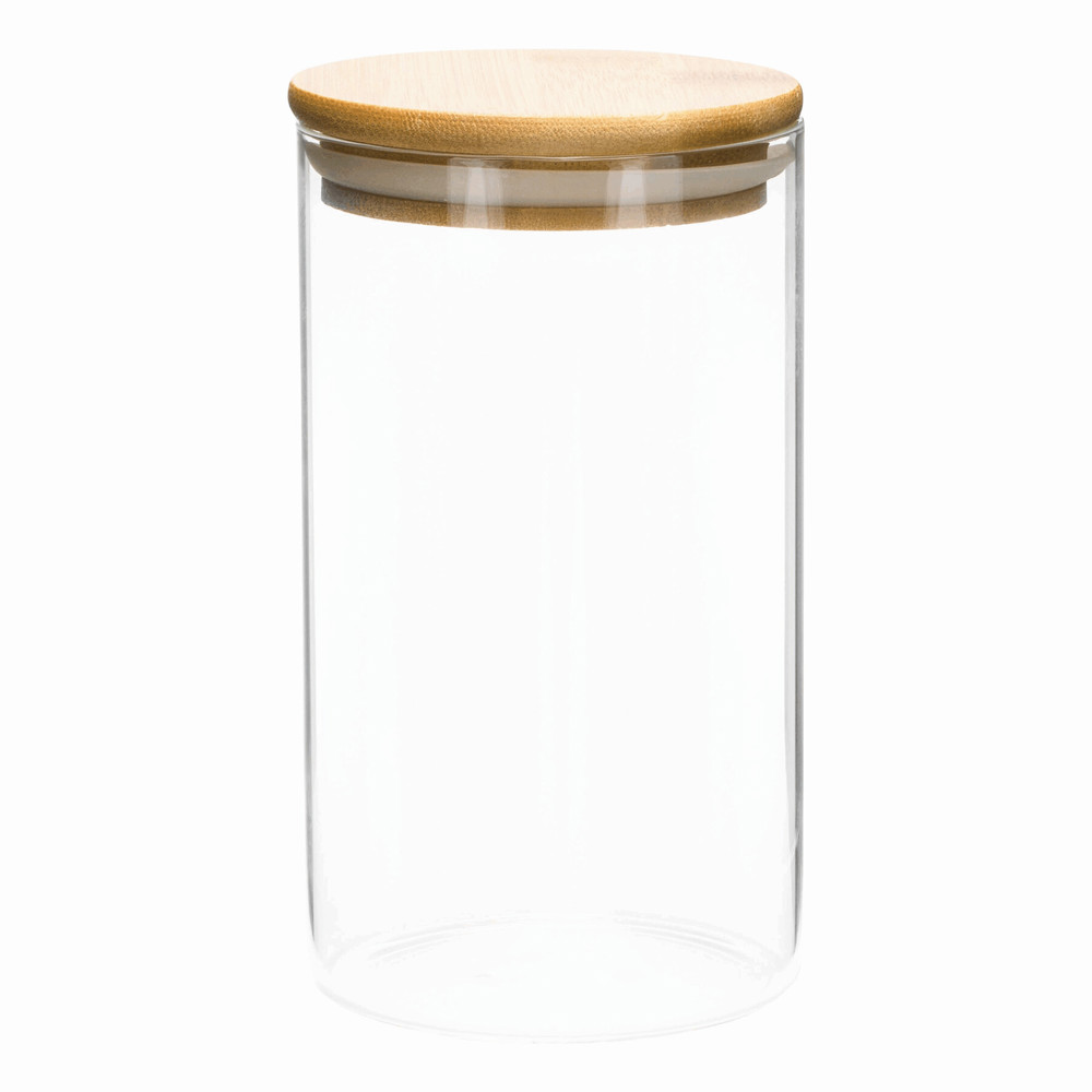 ECO STORAGE M - Glazen voorraadpot, kruiden enz., inhoud ca. 700 ml.