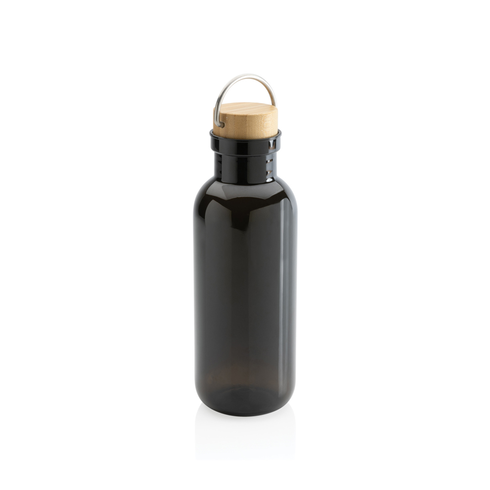 RCS recycled PET fles met bamboe deksel en handvat