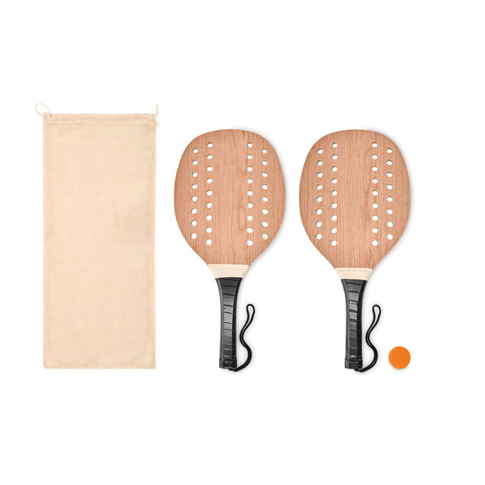 PALAS - Rozenhout strand tennis set