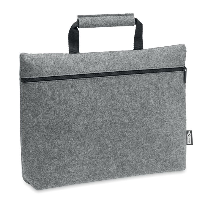 TAPLA - RPET vilt laptop tas met rits