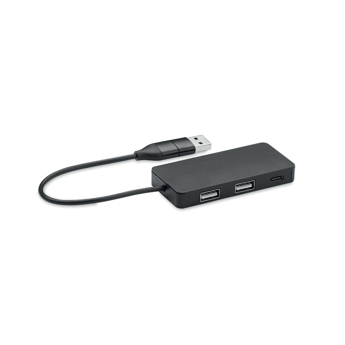HUB-C - Aluminium USB hub 3 poorten