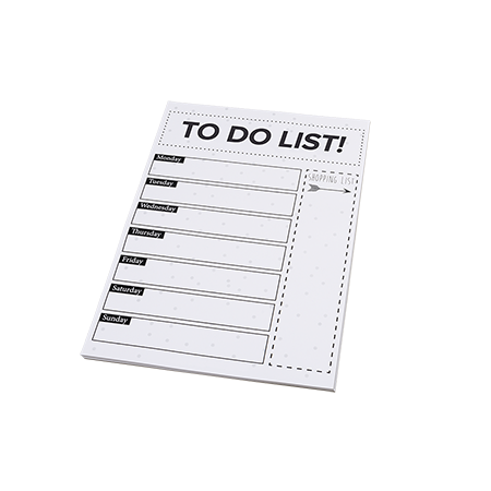 A4 notitieblok met 50 vellen