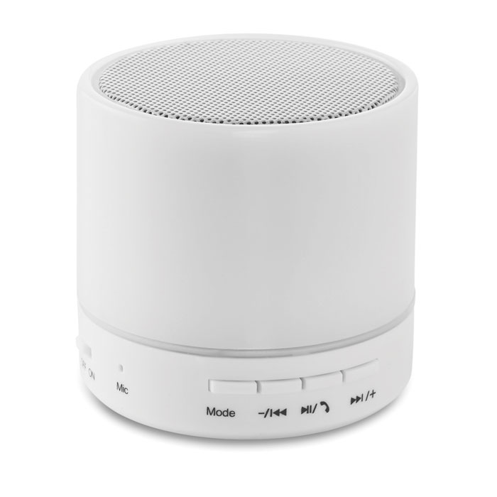 ROUND WHITE - Ronde draadloze luidspreker