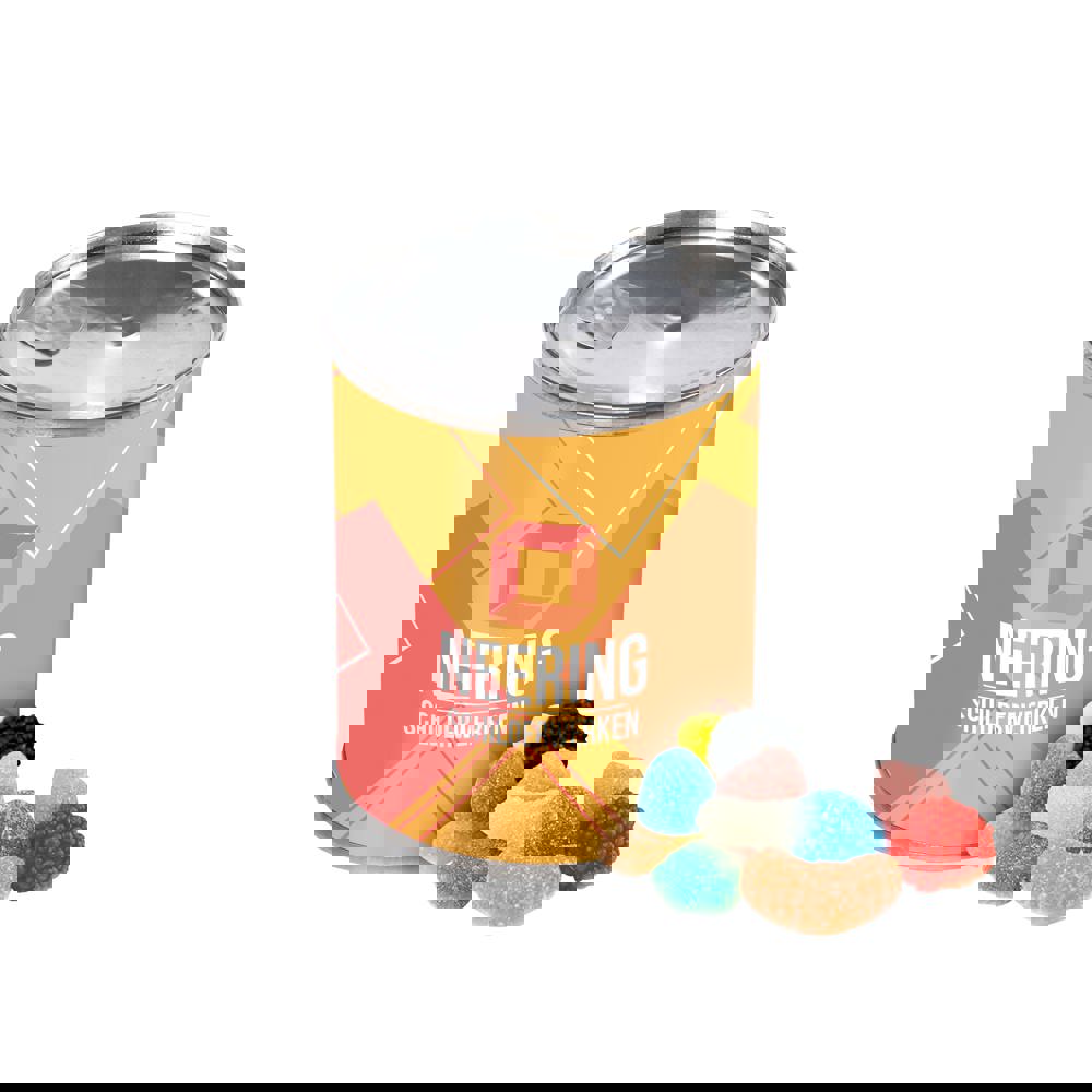 Blikje met soft jelly's