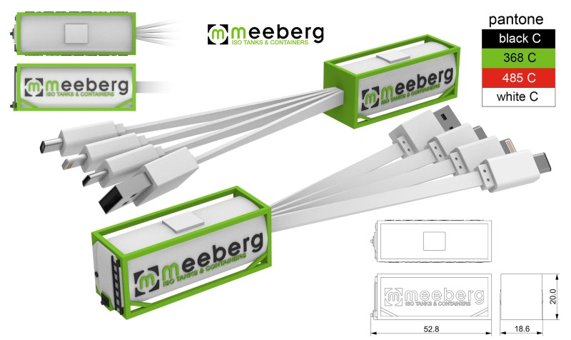 Custom made draadloze oplaadkabel