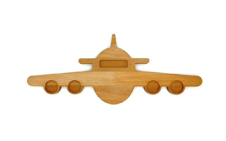 Beuken vliegtuigplank 55x22 cm