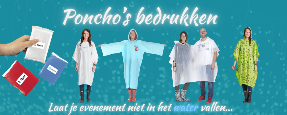 Poncho bedrukken met logo