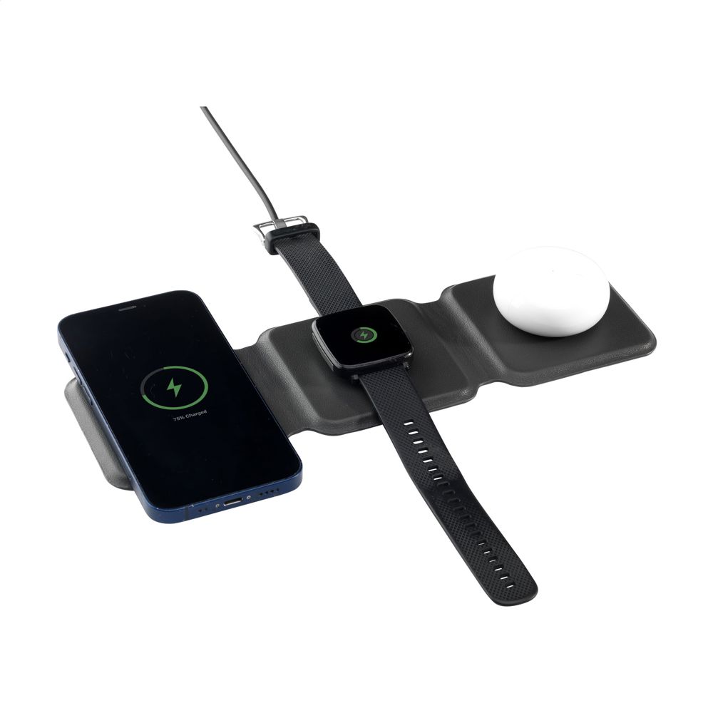 TriCharge Recycled PU Wireless Charger oplader