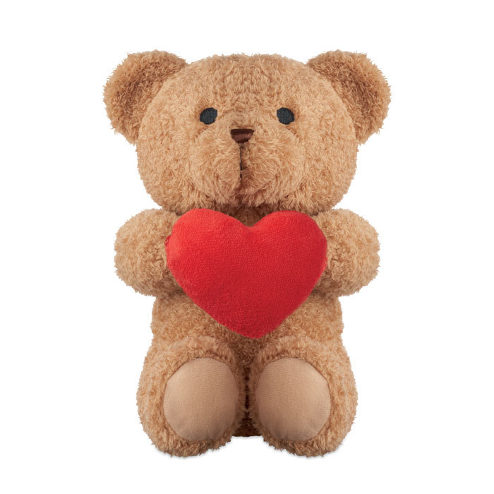 SNUGGLE - Pluche teddybeer met hart 23cm