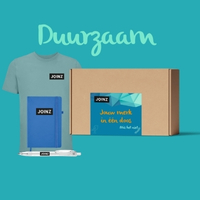 Duurzaam merch pakket bedrukken met logo