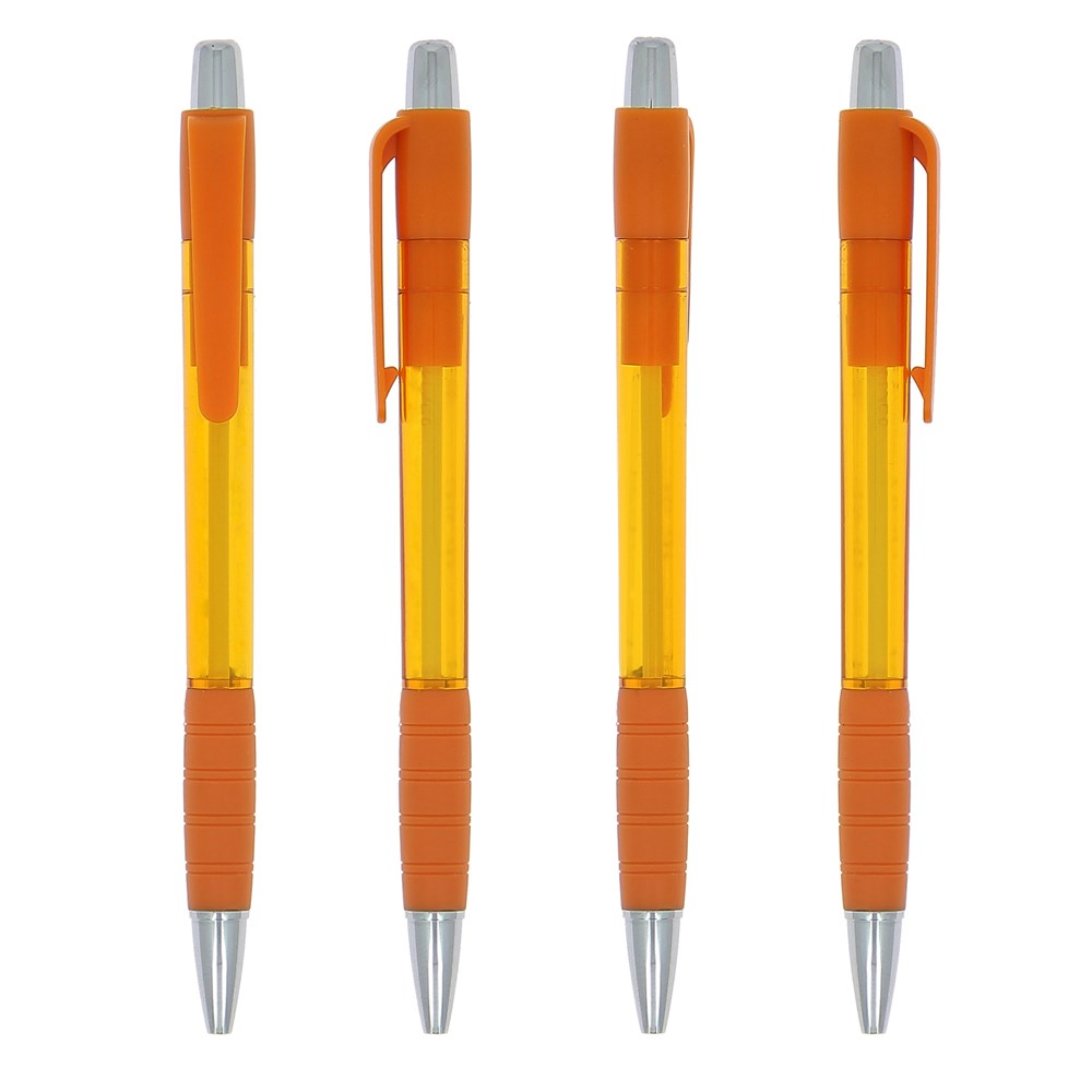 Stun Wennen aan vermijden Striped Grip pen | Beschikbare schrijfsystemen: Plunger Action | MultiColor  | Striped Grip pen NE-orange/Blue Ink | A42-3460011243_10