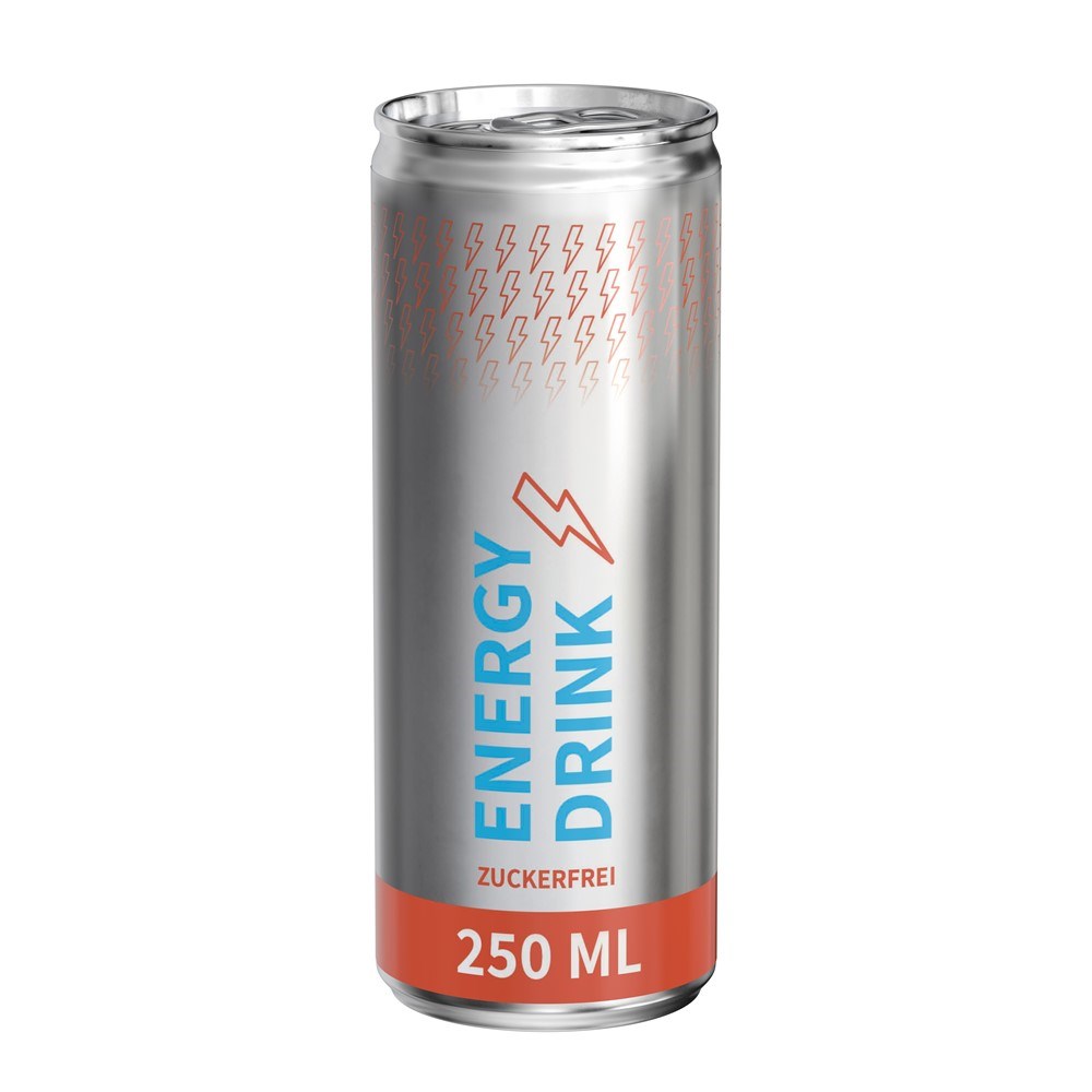 Energy Drink, suikervrij, 250 ml, Body Label transp (GER)