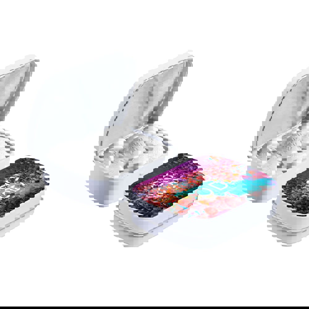 Mini scharnierblikje met vorm pepermunt