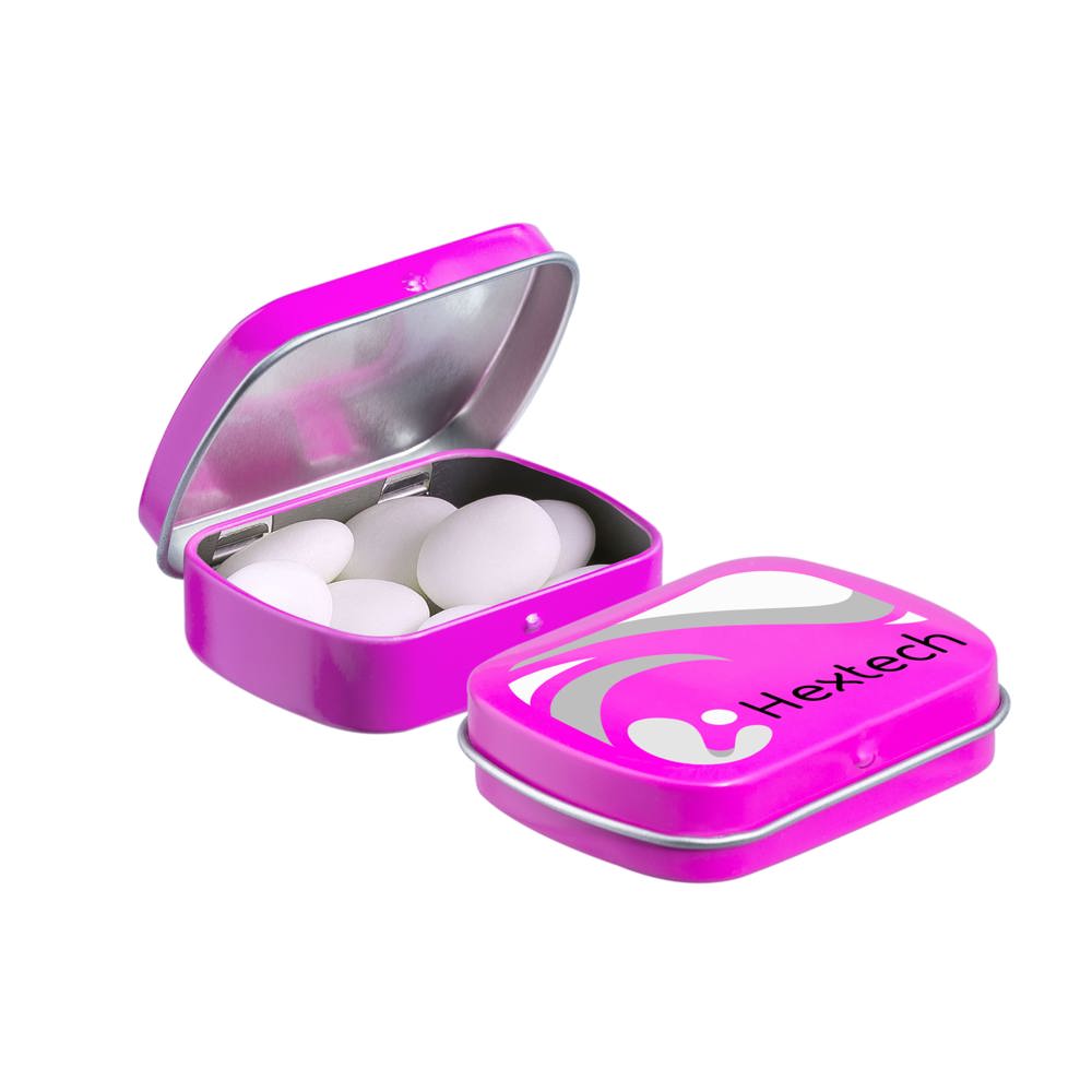 Mini scharnierblikje met Mentos mints