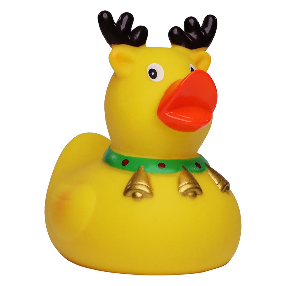 Piepende eend kerst eland - veelkleurig