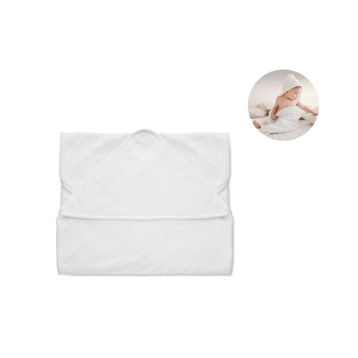 HUGME - Katoenen babyhanddoek met kap