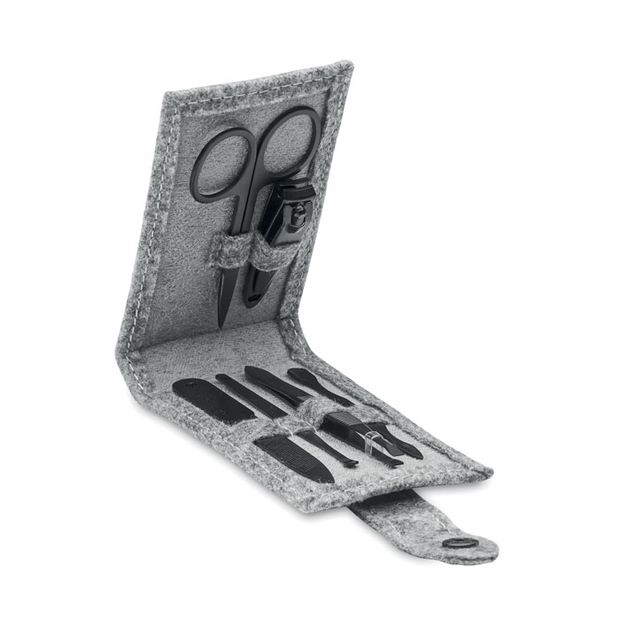 NAILKIT FELT - RPET vilt 6-delige manicureset