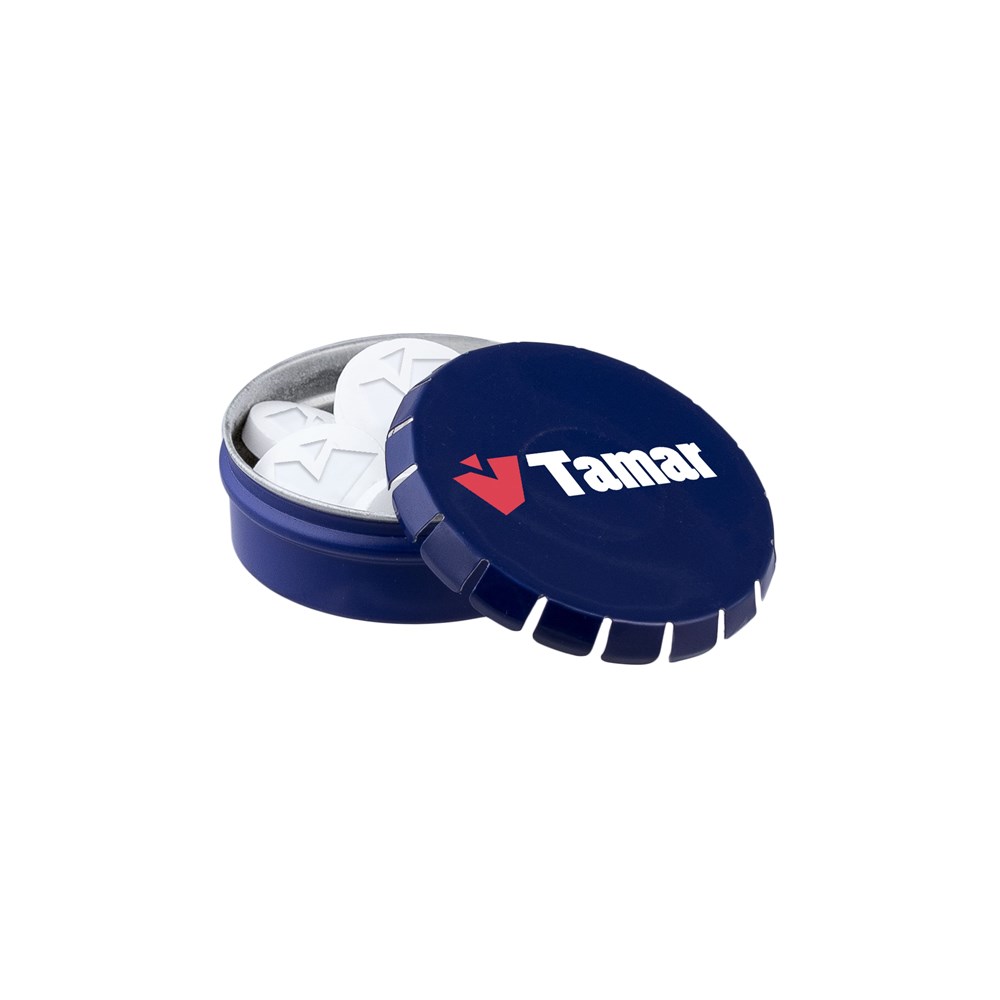 Mini clic-clac blikje met logo mints
