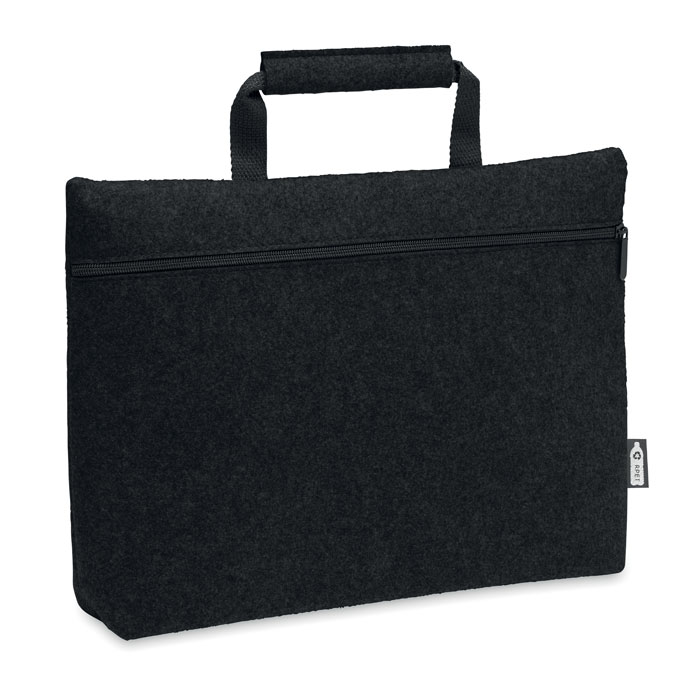TAPLA - RPET vilt laptop tas met rits