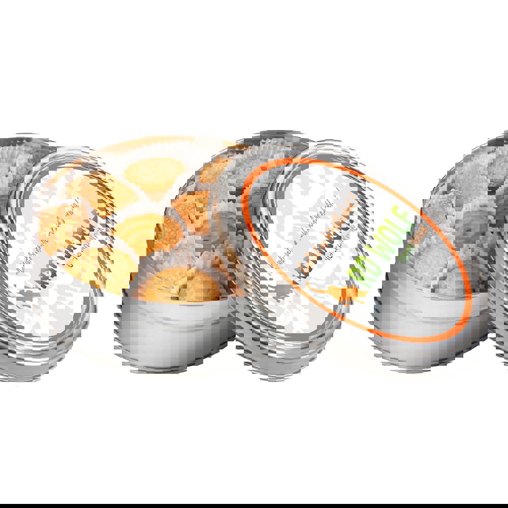 Rond blik met diverse soorten koekjes