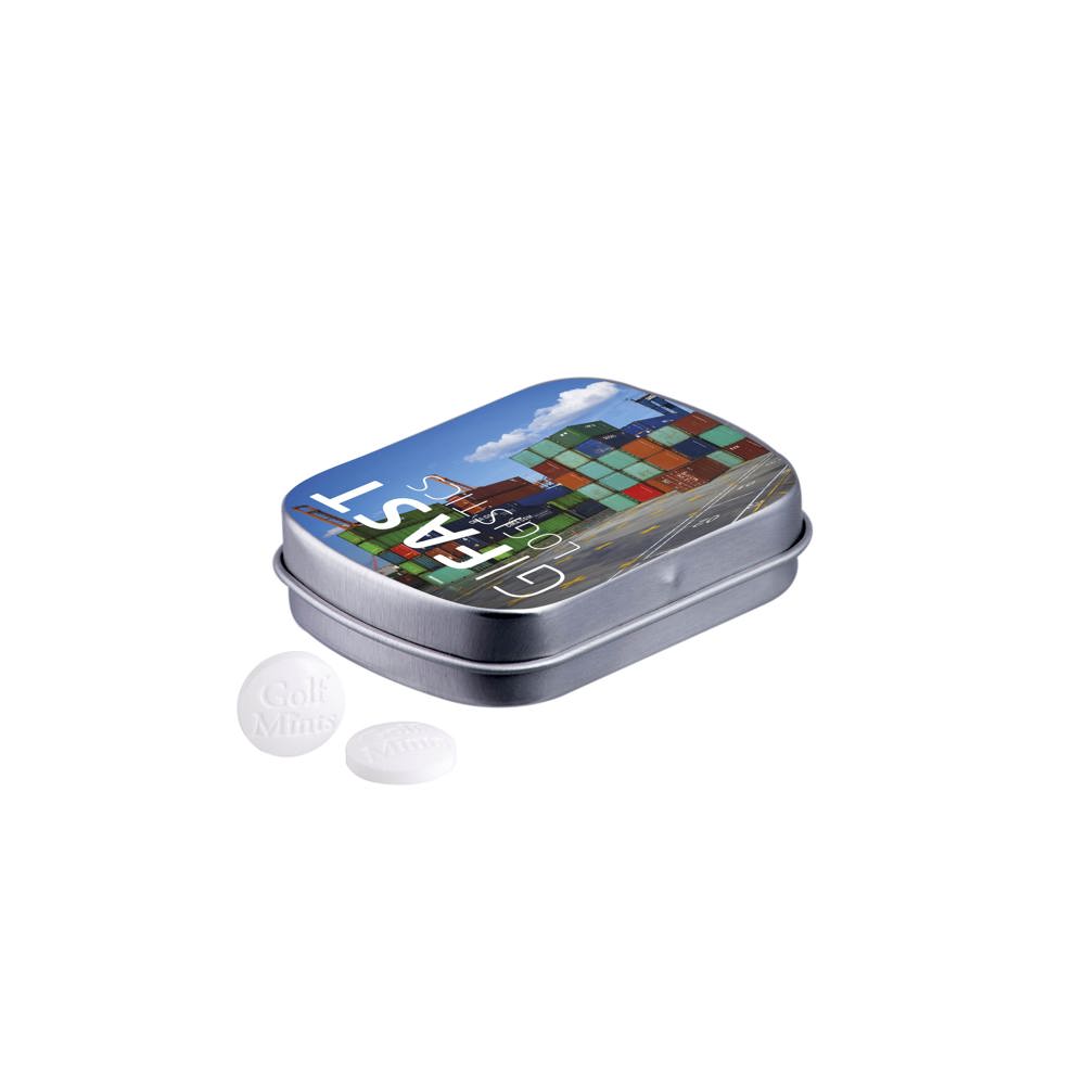 Scharnierblikje golf mints