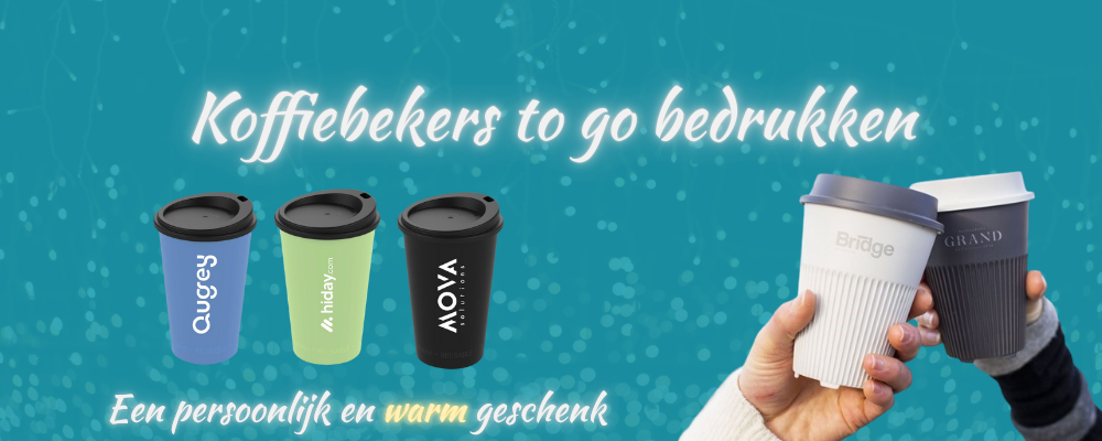 Koffiebeker to go bedrukken met logo