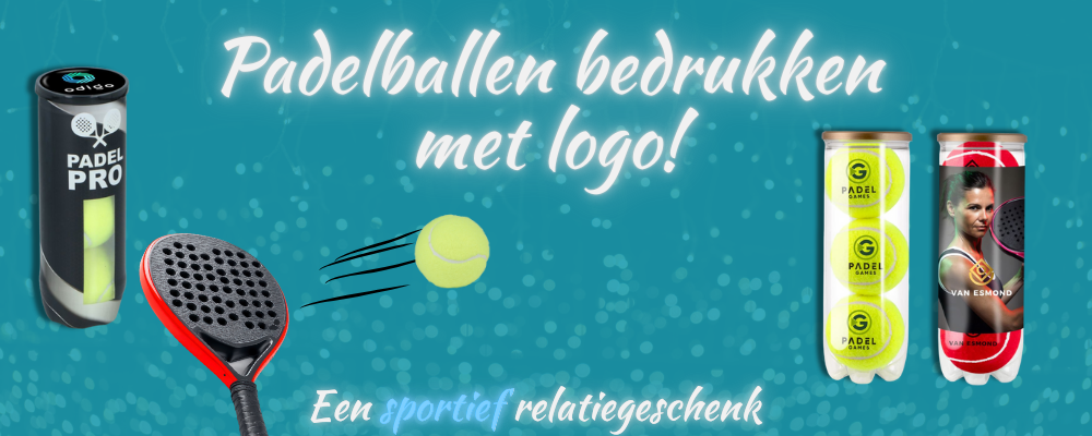 Padelballen bedrukken met jouw logo. Snel en voordelig bij Joinz!