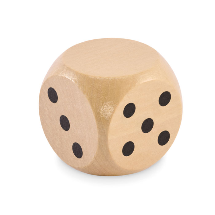 DADO - Schima houten dobbelsteen 5cm