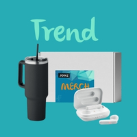 Trending merch pakket bedrukken met logo