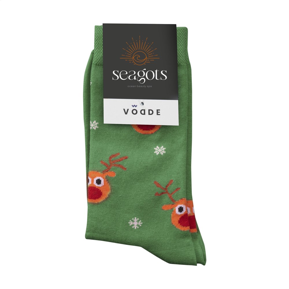 Vodde Recycled XMas Socks Reindeer