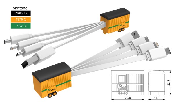 Oplaadkabel eigen vorm