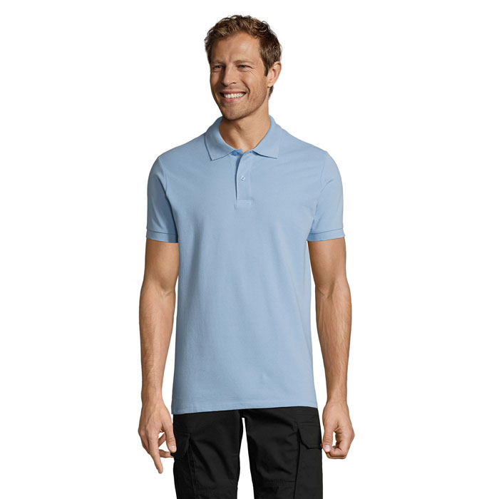 PERFECT MEN - PERFECT HEREN Polo 180g 3XL Sky Blue Pique