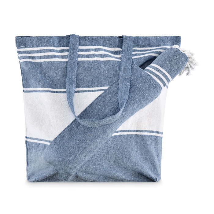 HUMMUM - Strandtas met hamamdoek