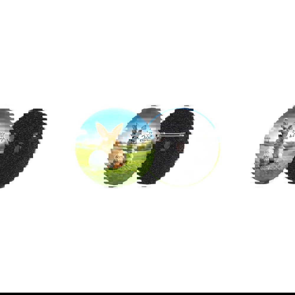 Metalen button 50mm met dubbel gezekerde speld